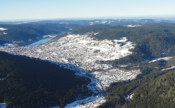 la ville, le lac